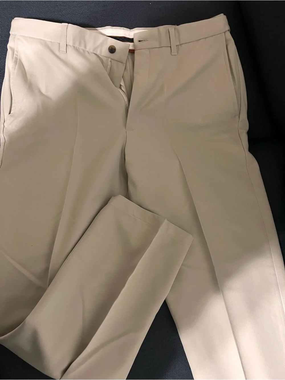 Haggar Men's Chinos in Light Beige